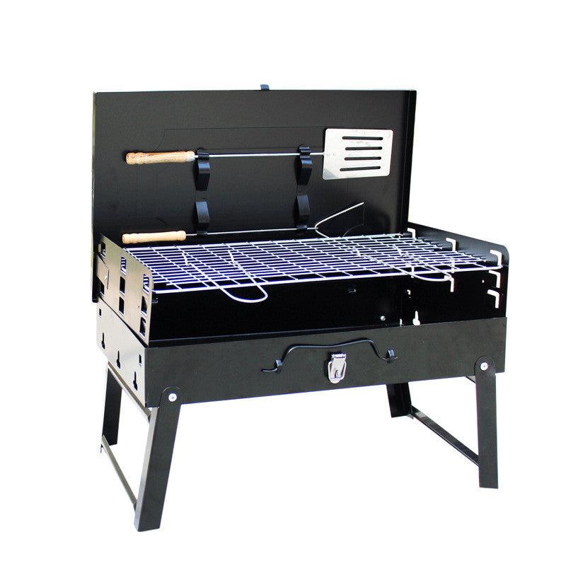 Outdoor Portable Charcoal Grill Folding Box Grill Gift Barbecue Grill Factory Direct Sales - Keyboard Jockeys