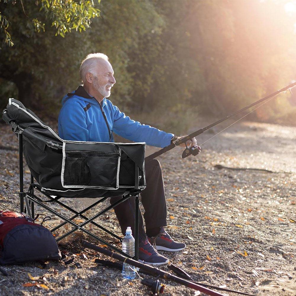 Oversized Heated Camping Chair. - Keyboard Jockeys