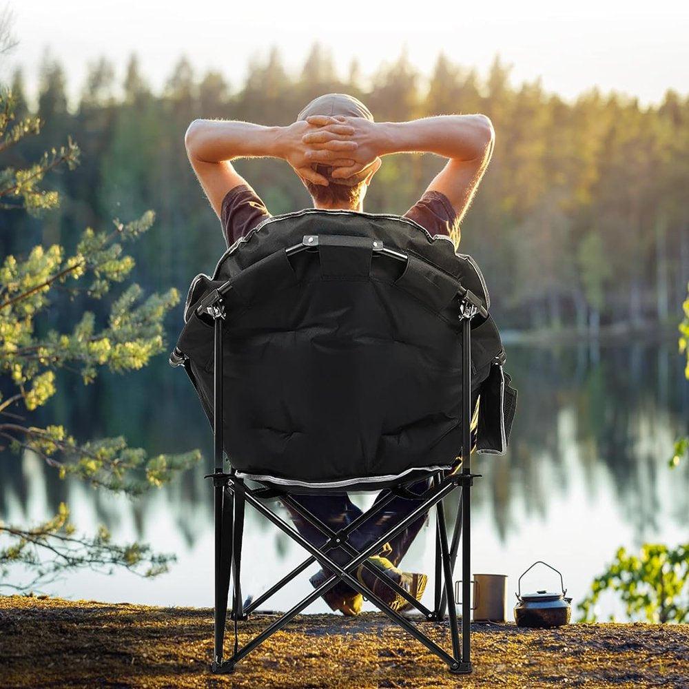 Oversized Heated Camping Chair. - Keyboard Jockeys