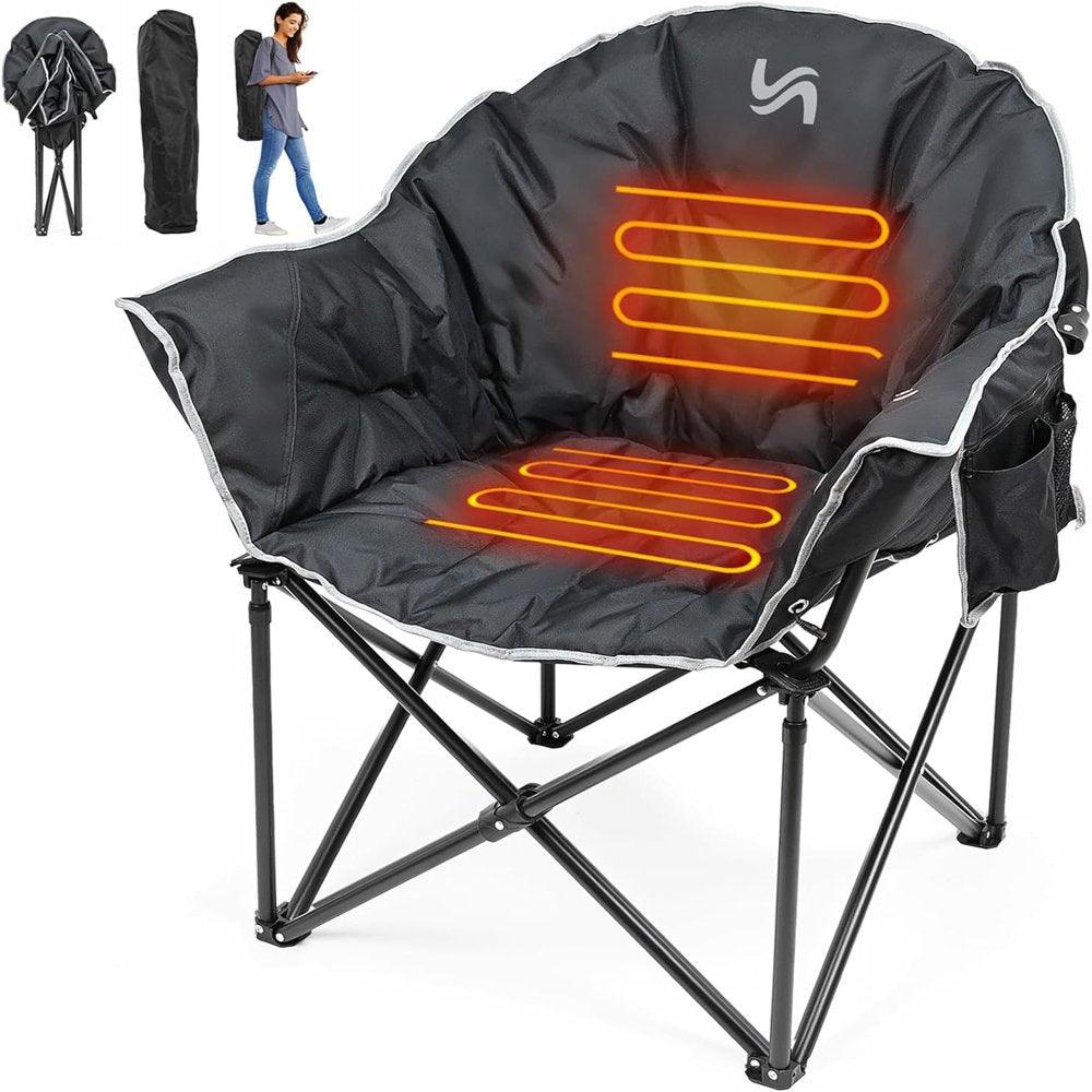 Oversized Heated Camping Chair. - Keyboard Jockeys