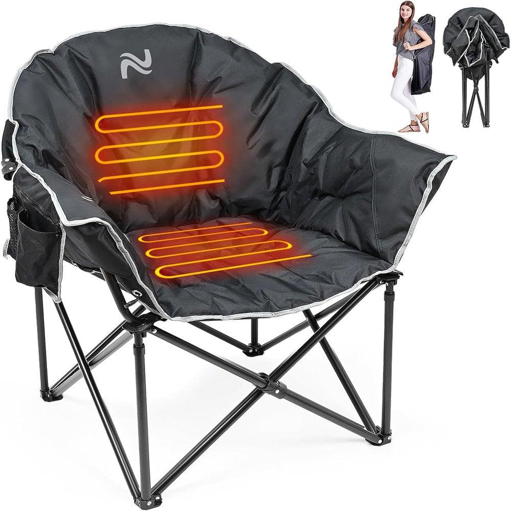 Oversized Heated Camping Chair. - Keyboard Jockeys