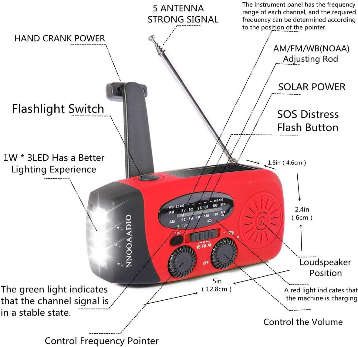 2000Mah SOS Alarm Emergency Weather Radio, - Keyboard Jockeys