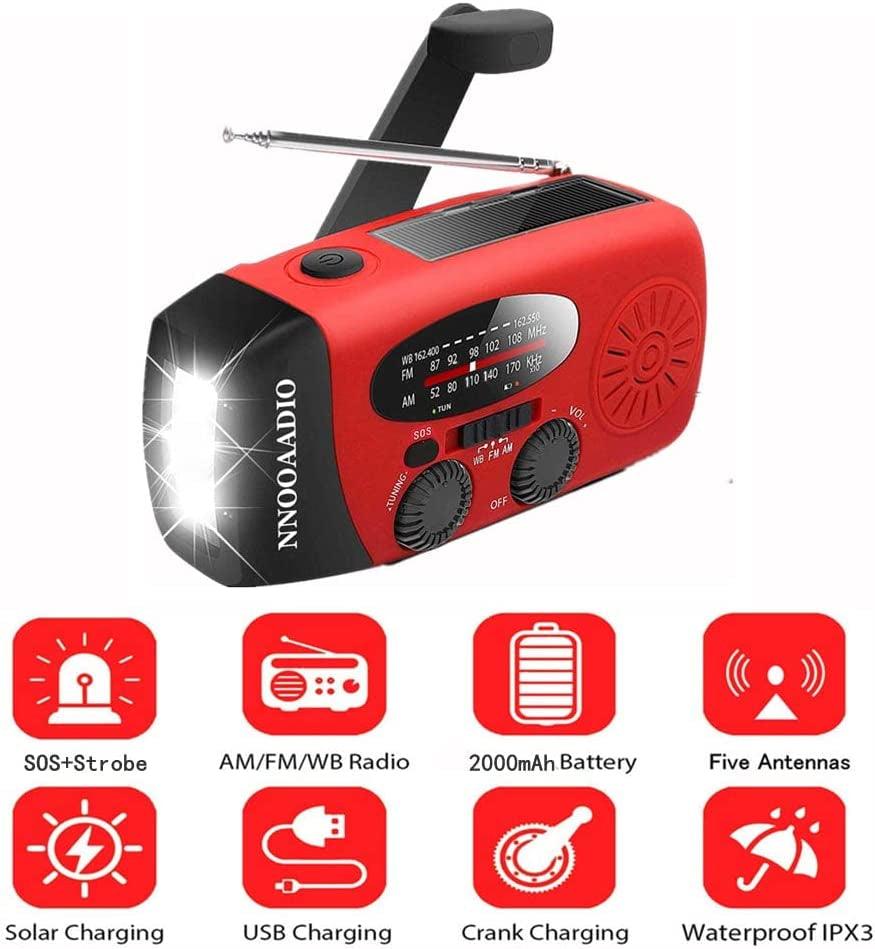 2000Mah SOS Alarm Emergency Weather Radio, - Keyboard Jockeys