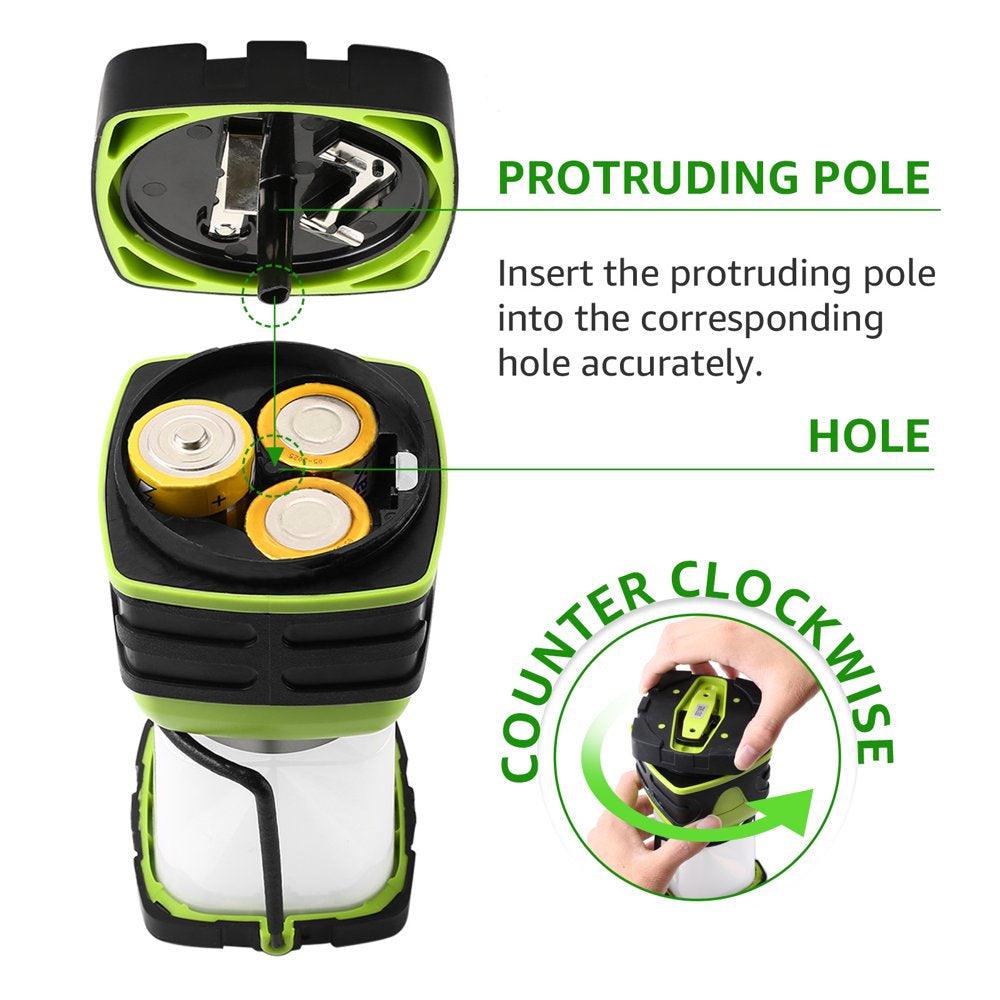 Camping Lanterns,,2-Pack LED - Keyboard Jockeys